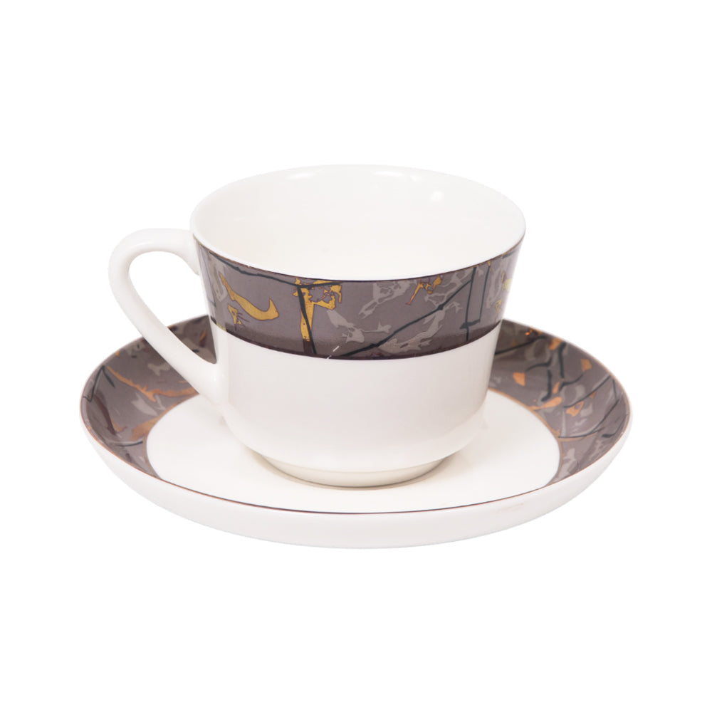 CUP & SAUCER BONE CHINA JA010 TMC (Pack 6)
