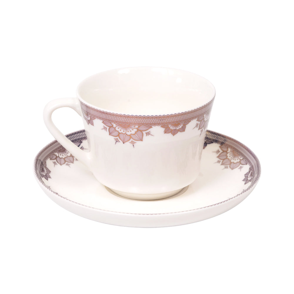 CUP & SAUCER BONE CHINA JA013 TMC (Pack of 6)