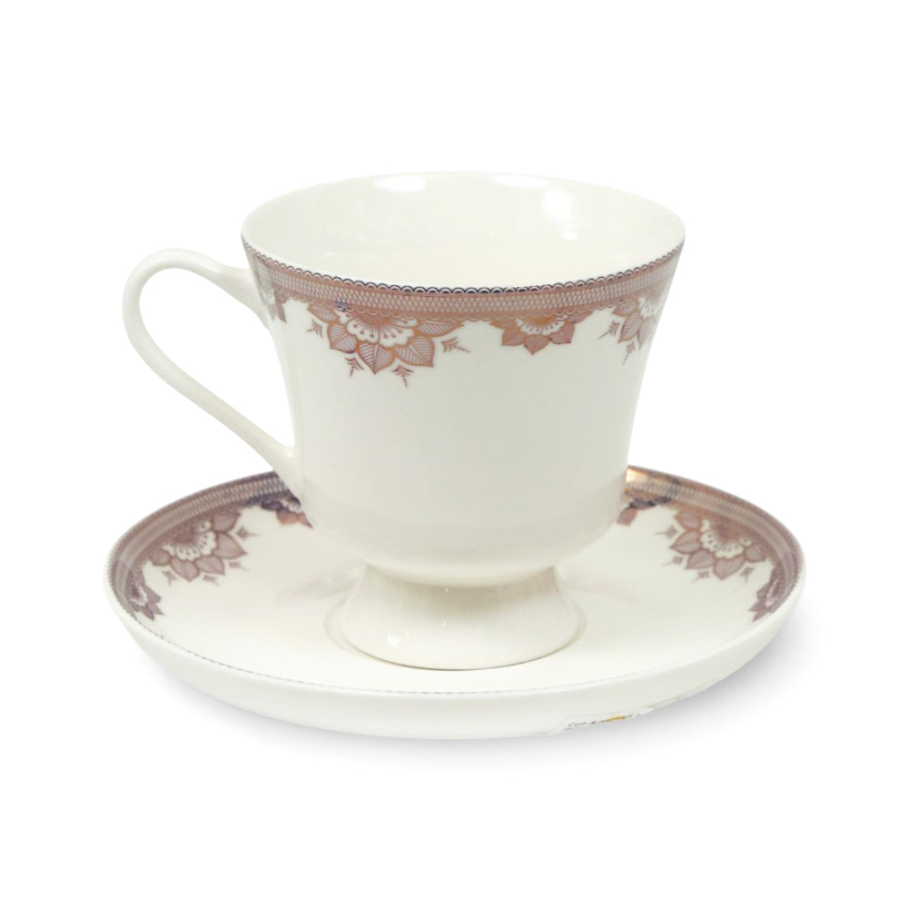 CUP & SAUCER BONE CHINA JH013 TMC (PACK OF 6)