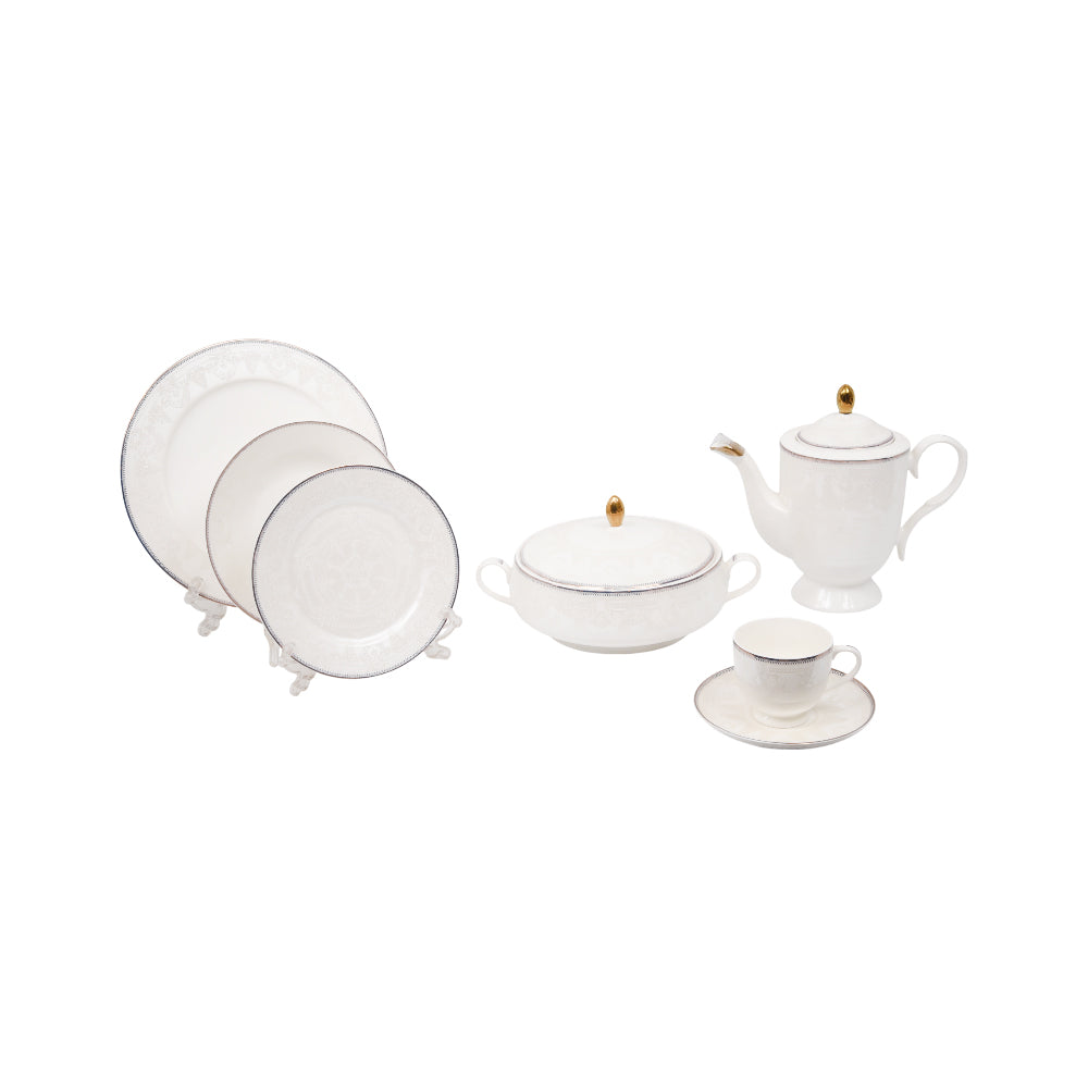 DINNER SET 61PC BONE CHINA HS SHAPE YG24011 RC