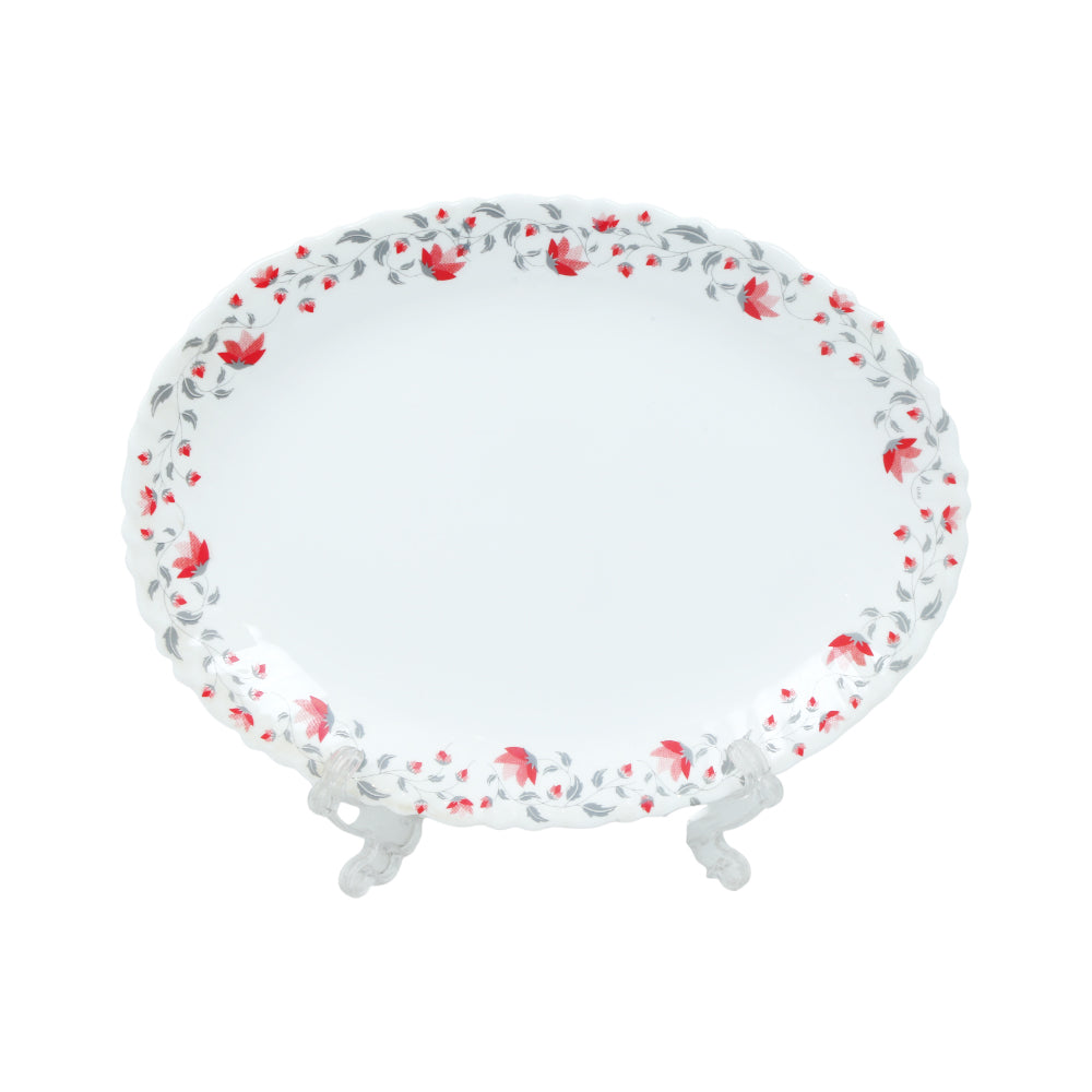 DISH LUNIMARC OVAL HELENA RED K6005R