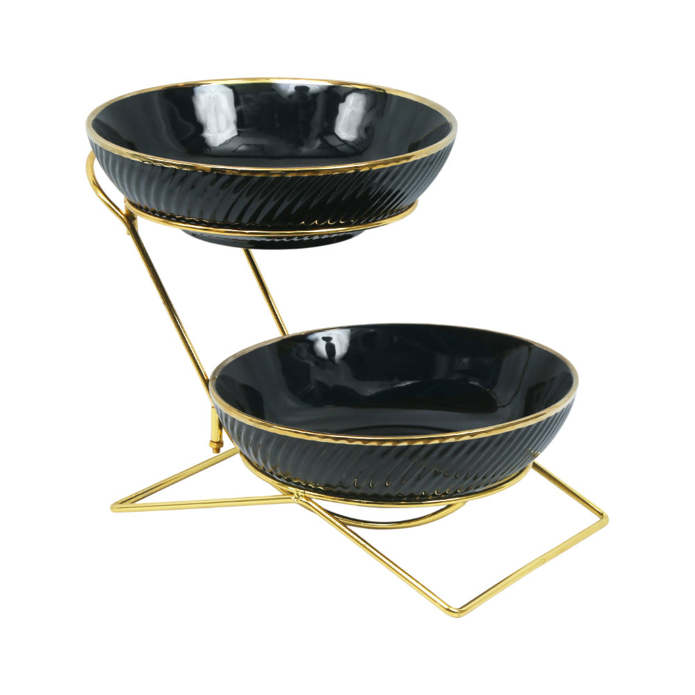 BOWL SET 2PC WITH STAND JDC8566-L1 AE