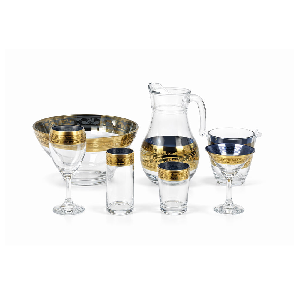 PARTY SET 28PC PSB HAND CUT GOLDEN CH-HGB005