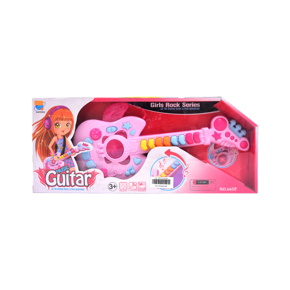 665F MUSICAL GUITAR PINK A.I