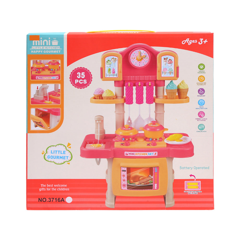3716A MUSICAL KITCHEN SET 35PCS A.I