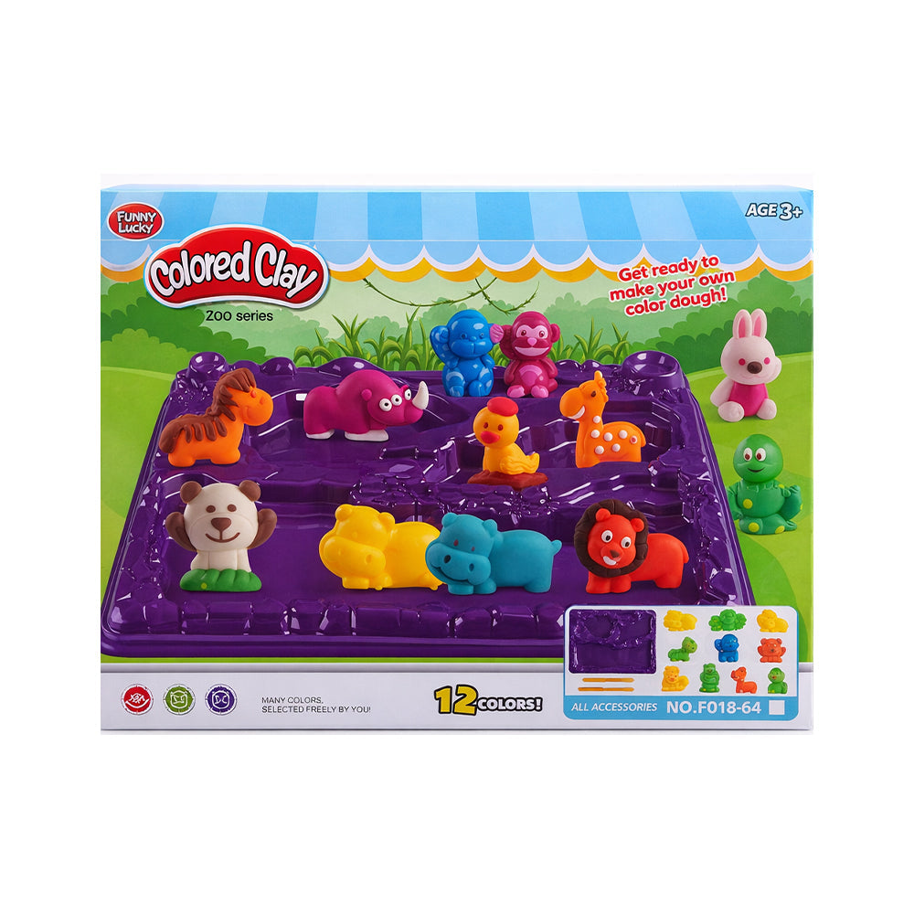 F018-66 ANIMAL COLOURFUL PLAYDOUGH A.I