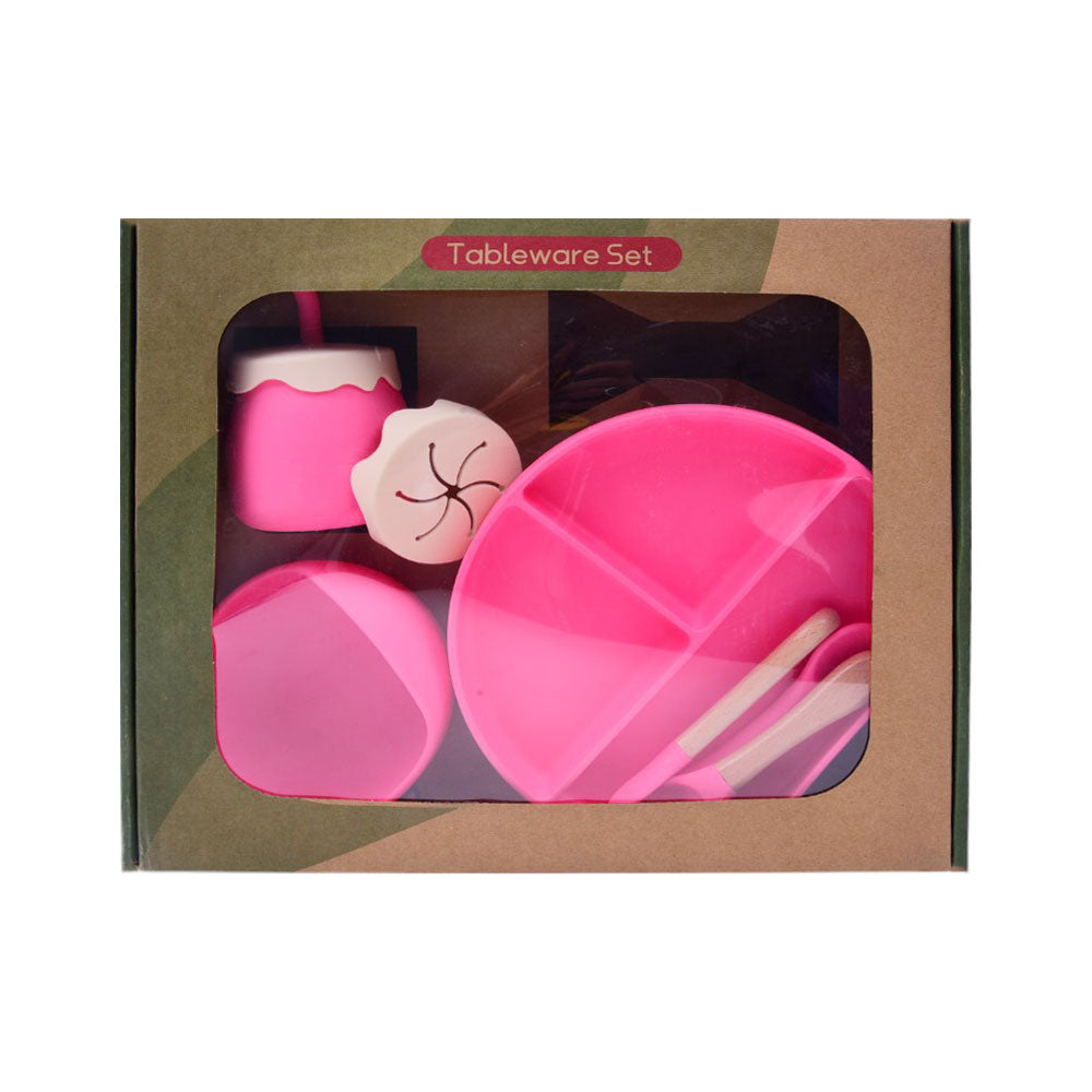 DZ-707B FOOD TABLEWARE W-WOODEN SPOON SET IR