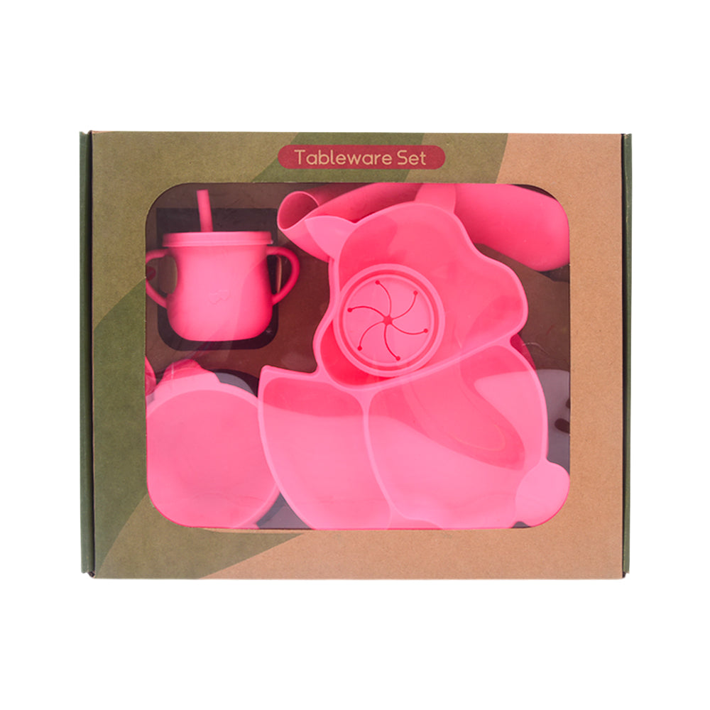 DZ-704B FOOD TABLEWARE W-WOODEN SPOON SET IR