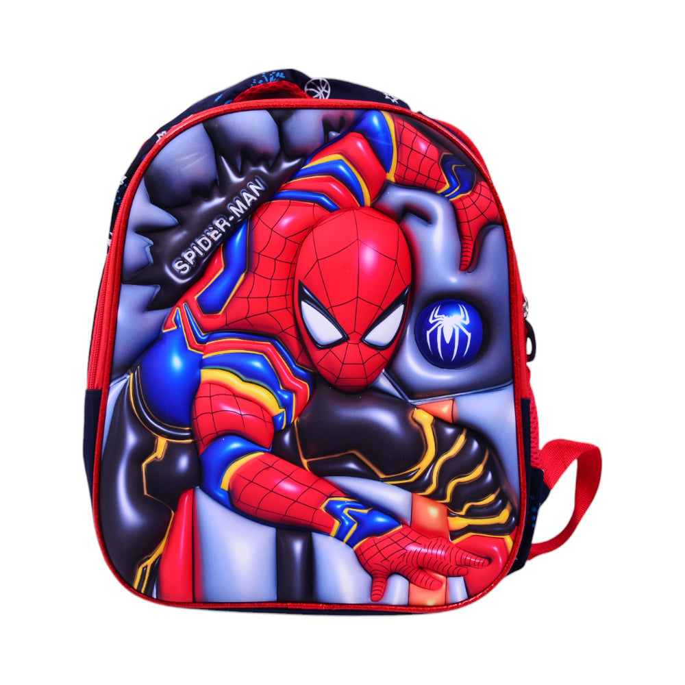 10862-2 KIDS SCHOOL BACKPACK SPIDERMAN EMBOSSED IR 12INCH