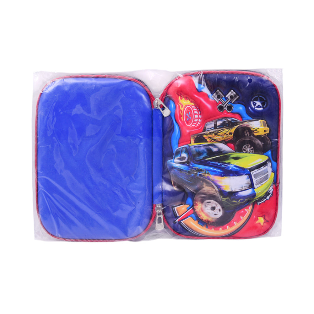 10862-29 Pencil Case Large Cars Embossed Ir
