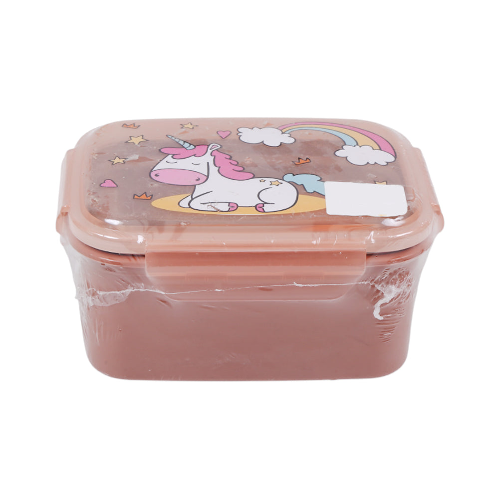 5714-12 TRANSPARENT LUNCH BOX UNICORN