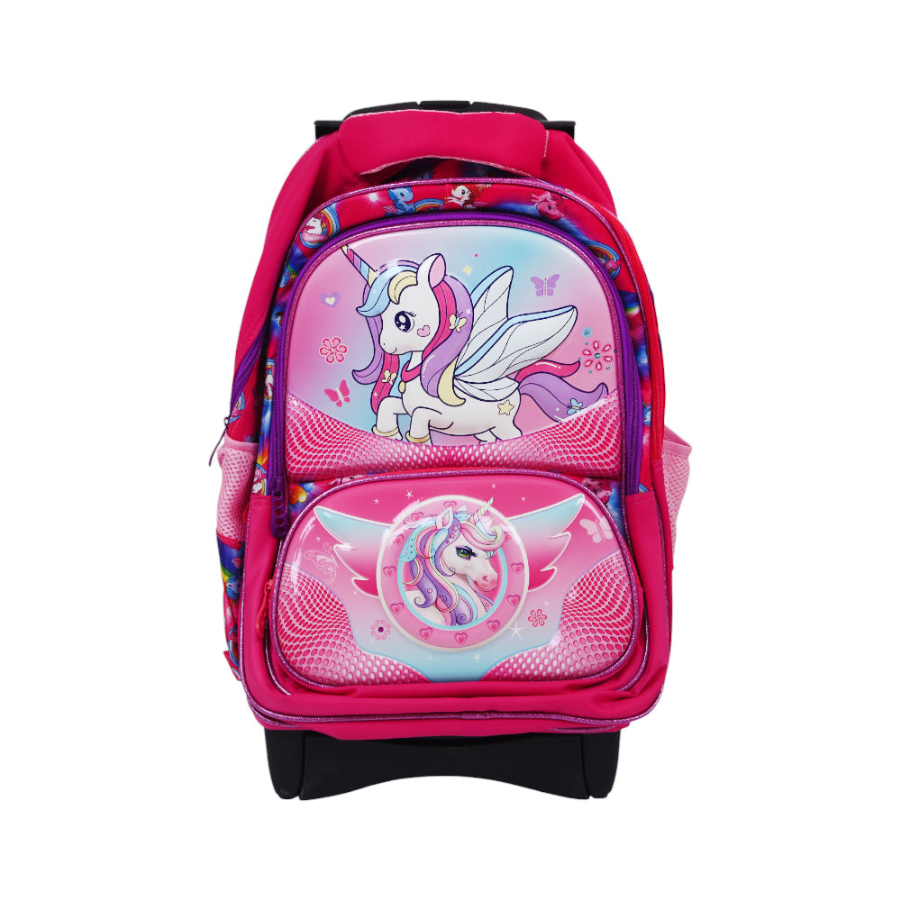 7812 KIDS TROLLEY BAG UNICORN 17INCH