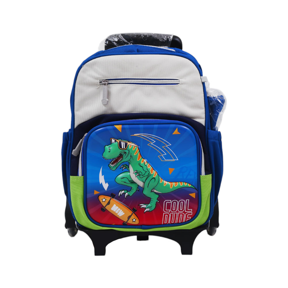 16019 KIDS TROLLEY BAG DINO 15INCH IR BG