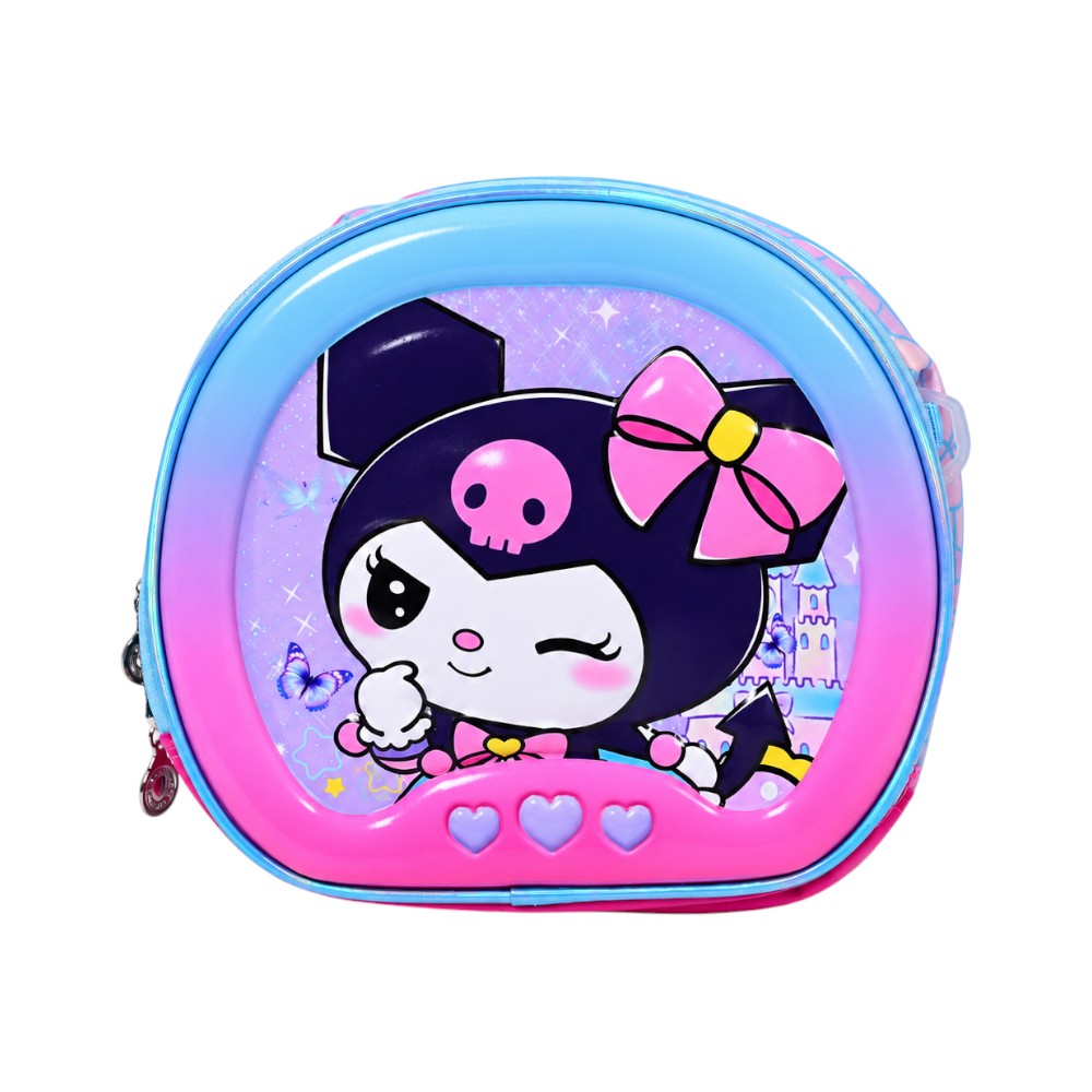 CB02 LUNCH BAG ROUND KUROMI EMB