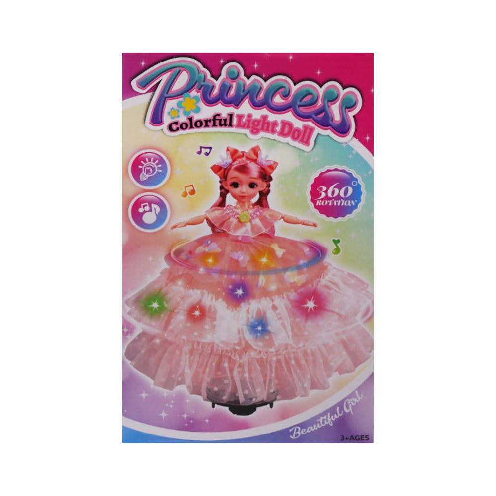 5964B-2 PRINCESS COLORFUL LIGHT DOLL IR