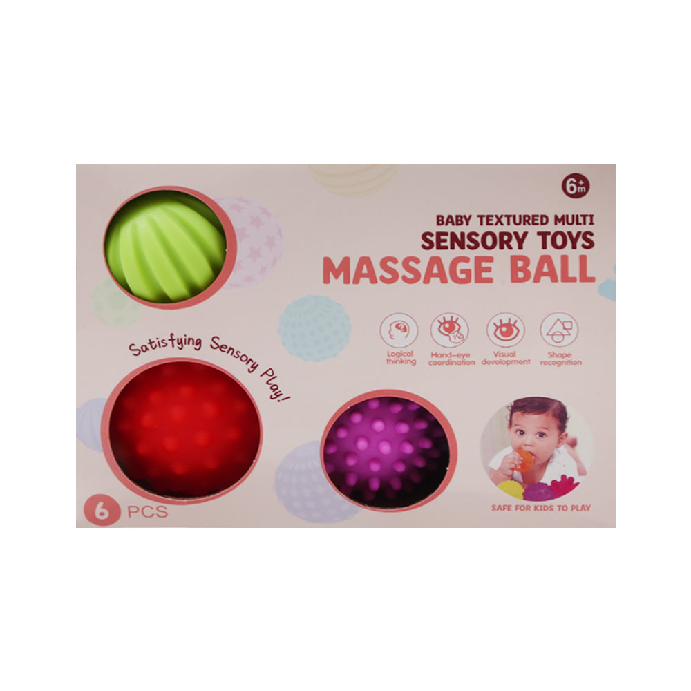 A023 SENSORY TOYS MASSAGE BALL 6PC SET IR