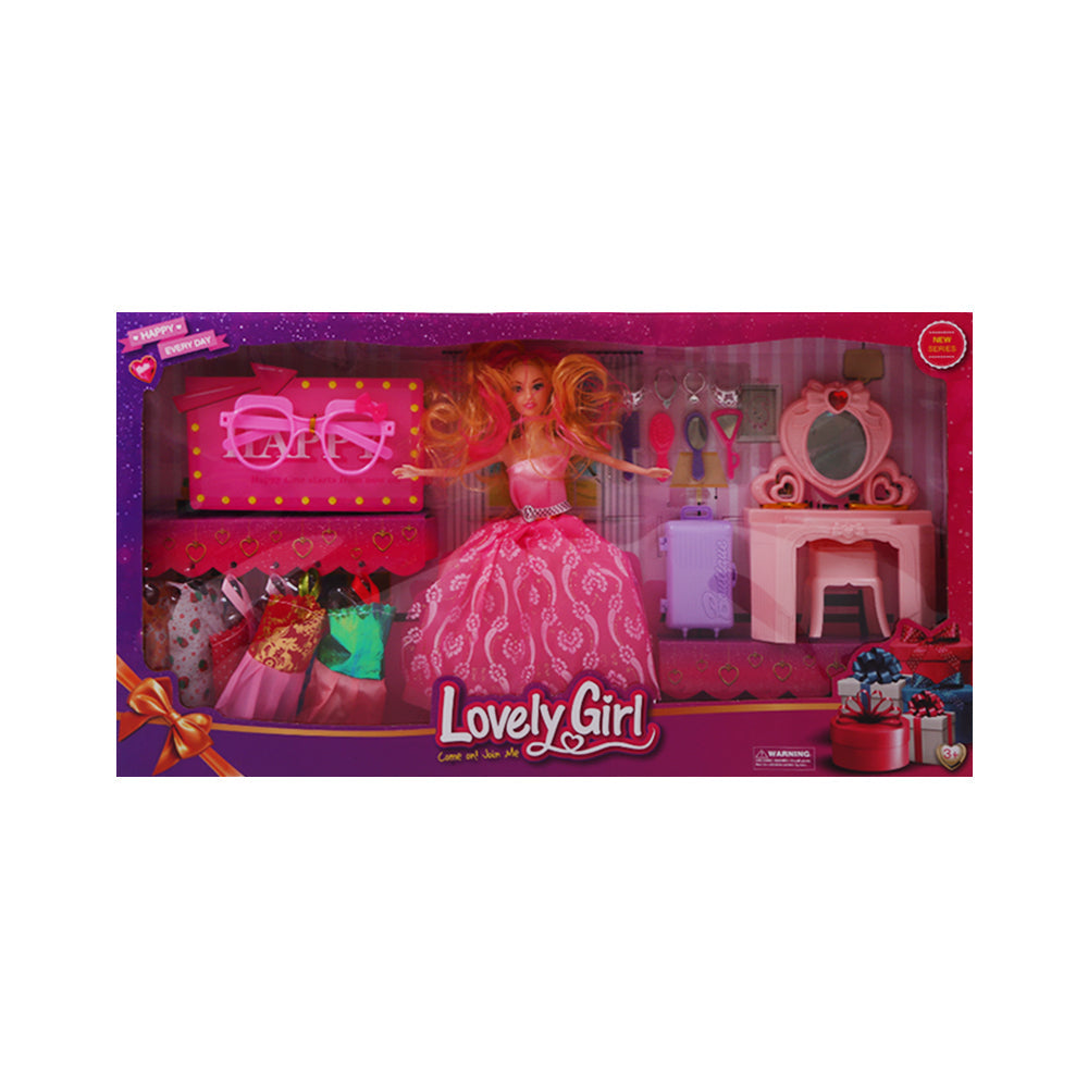 8090 LOVELY GIRL DOLL SET IR