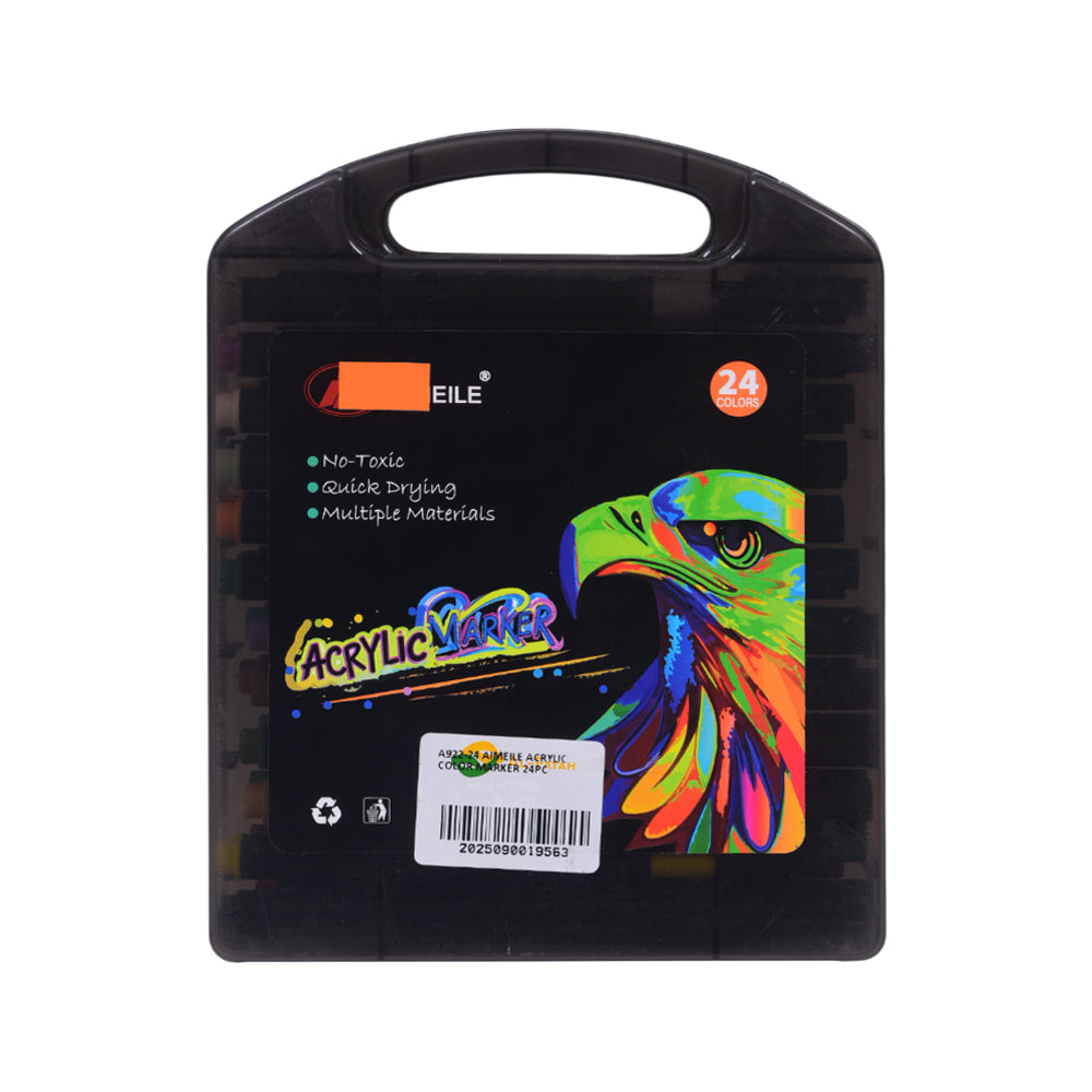 A922-24 AIMEILE ACRYLIC COLOR MARKER 24PC