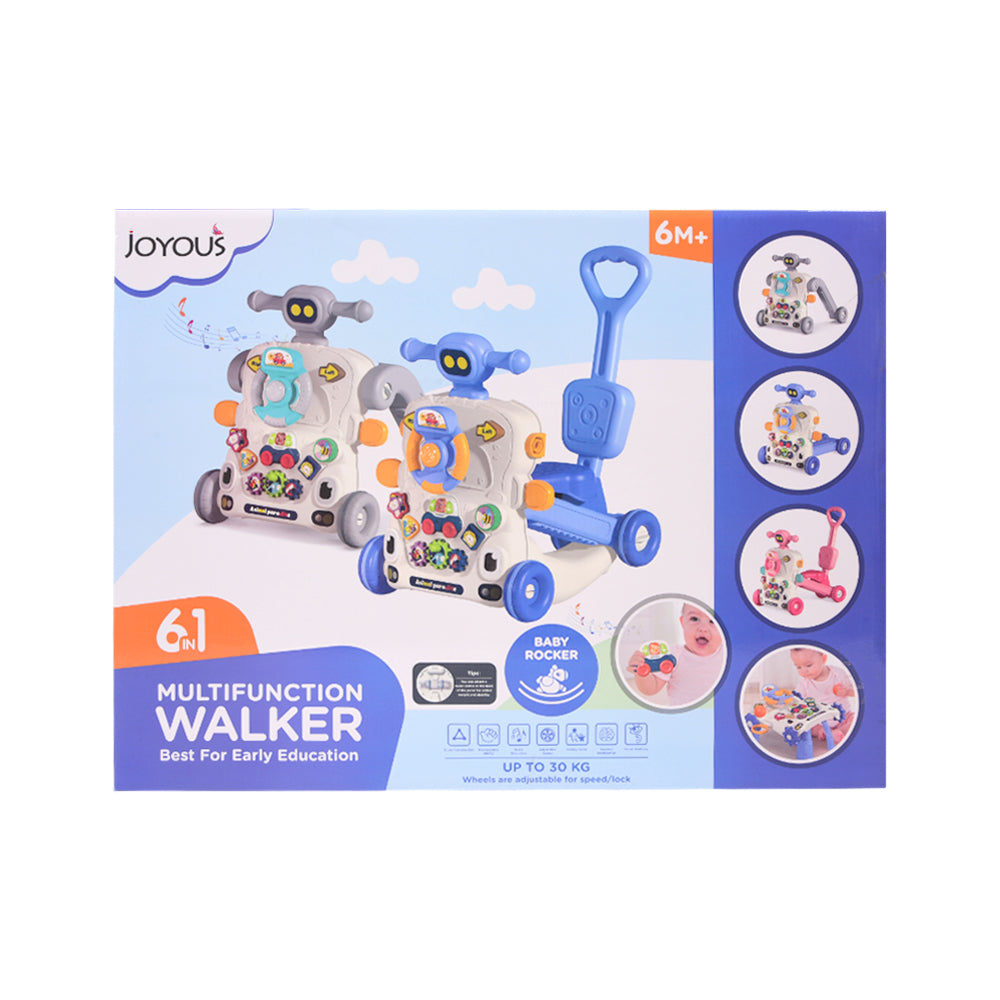3018 JOYOUS MULTI-FUNCTIONAL ACTIVITY WALKER 6IN1