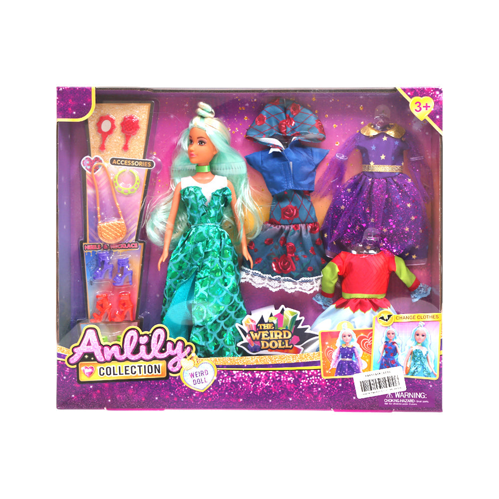 616269 ANLILY 11.5 INCH DOLL W-DRESS A.I