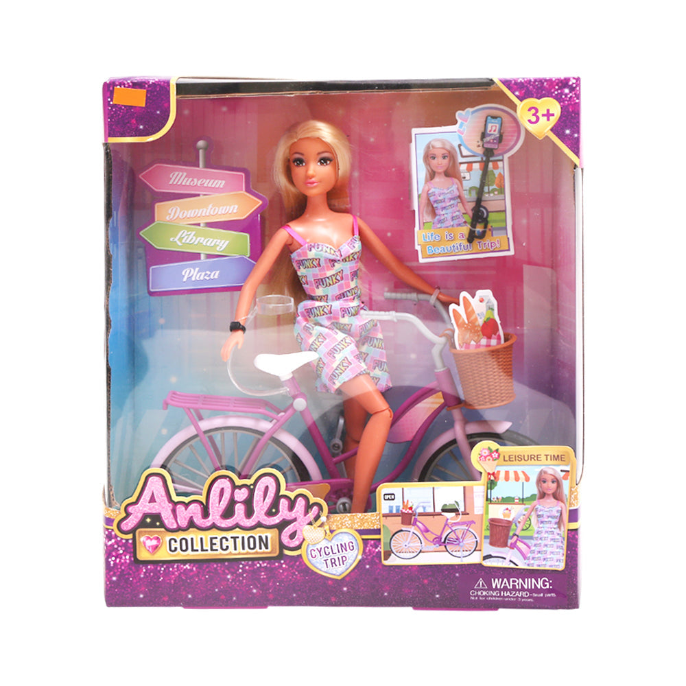 616265 ANLILY COLLECTION DOLL WITH CYCLE IR