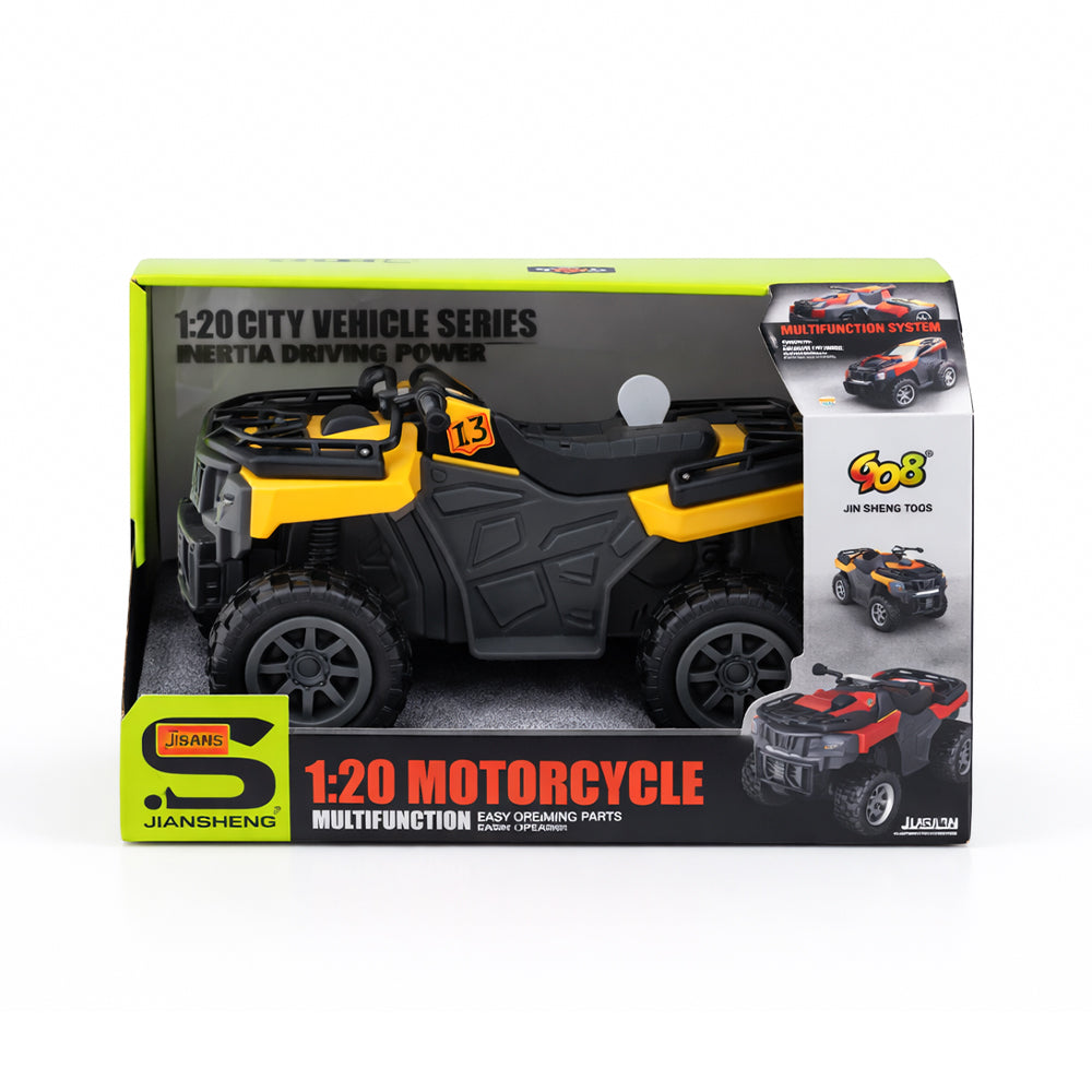 JS195 MOTORCYCLE 4-WHEEL YELLOW IR