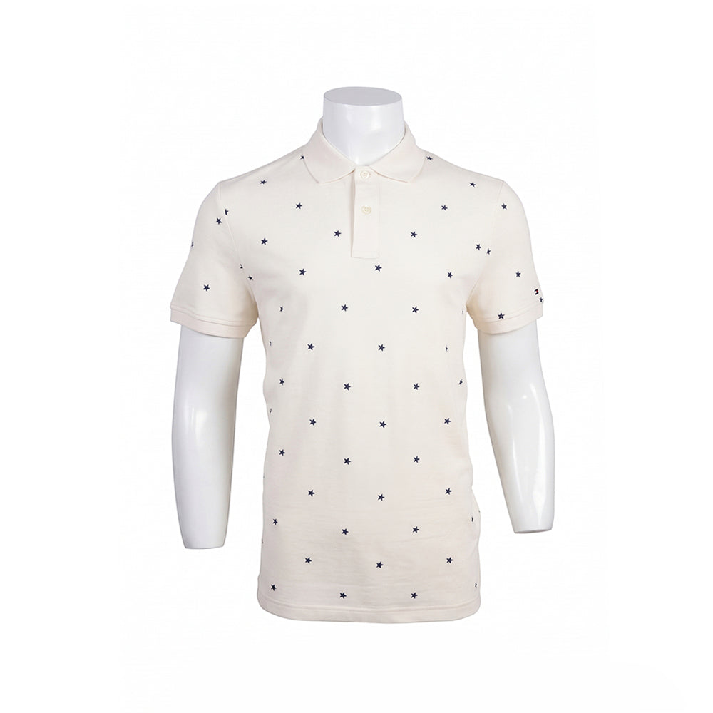 TH MEN S/S POLO SHIRT MW39835-720 O-WHT M (IRS)