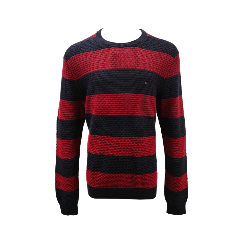 TH MEN L/S R-NECK SWEATER MW37899-970 MULTI L (IRW)