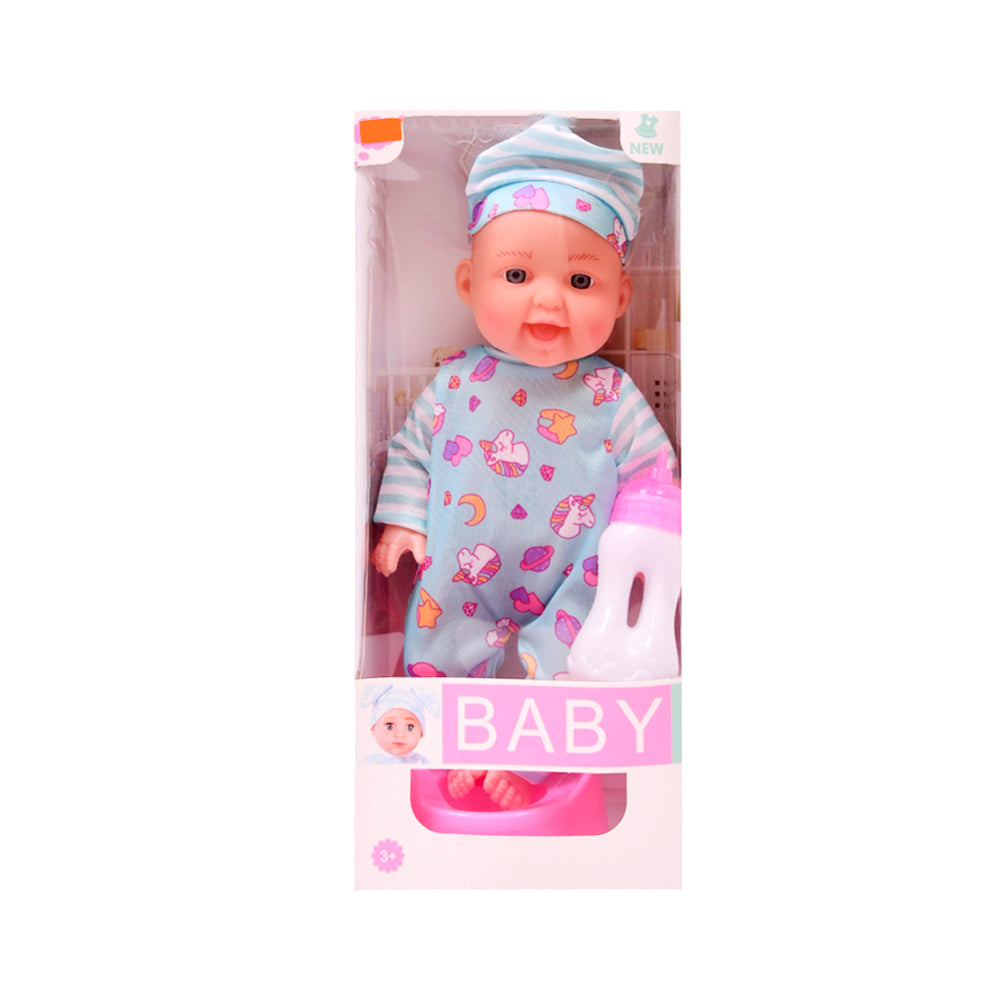 JS-88240 (HS-918) BABY DOLL W-FEEDER 14INCH A.I