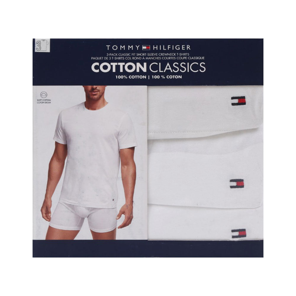 TH.MEN S/S R.NECK UNDERSHIRT P-3 09TCR01-100 WHT M (IR)