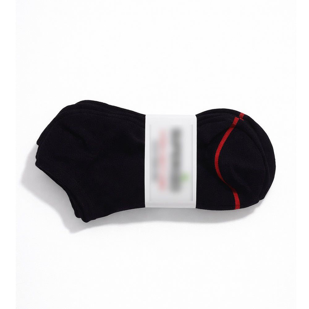 SUPER TAG LOW CUT SOCKS PLAIN JET BLACK P3