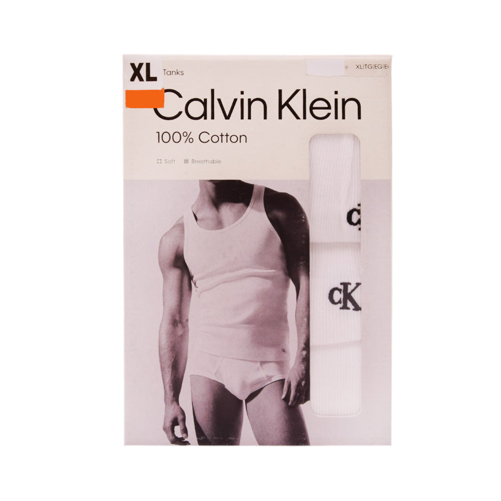 CK MEN SANDO VEST P-3 NB4036-110 WHT XL IR