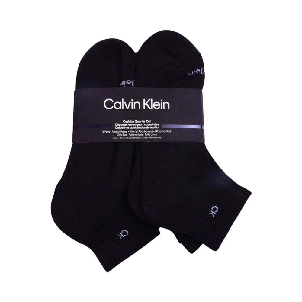 CK MEN ANKLE SOCKS P-6 CVM201QT28003 BLK IR