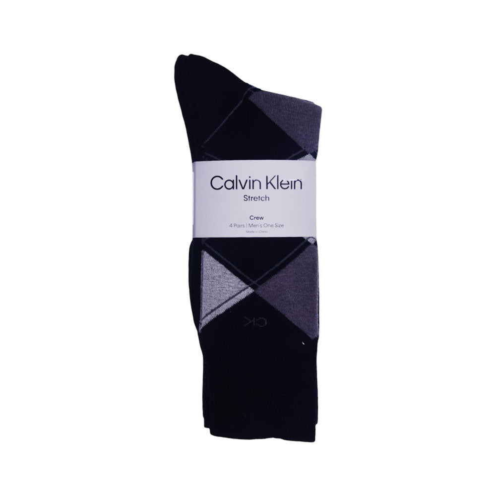CK MEN DRESS SOCKS P-4 CVM201DR23003 BLK IR