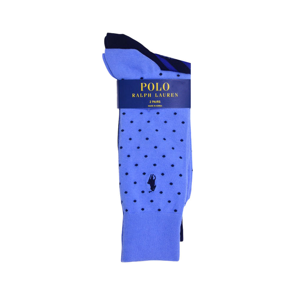 RL MEN DRESS SOCKS P-2 899927PK BLU (IR)