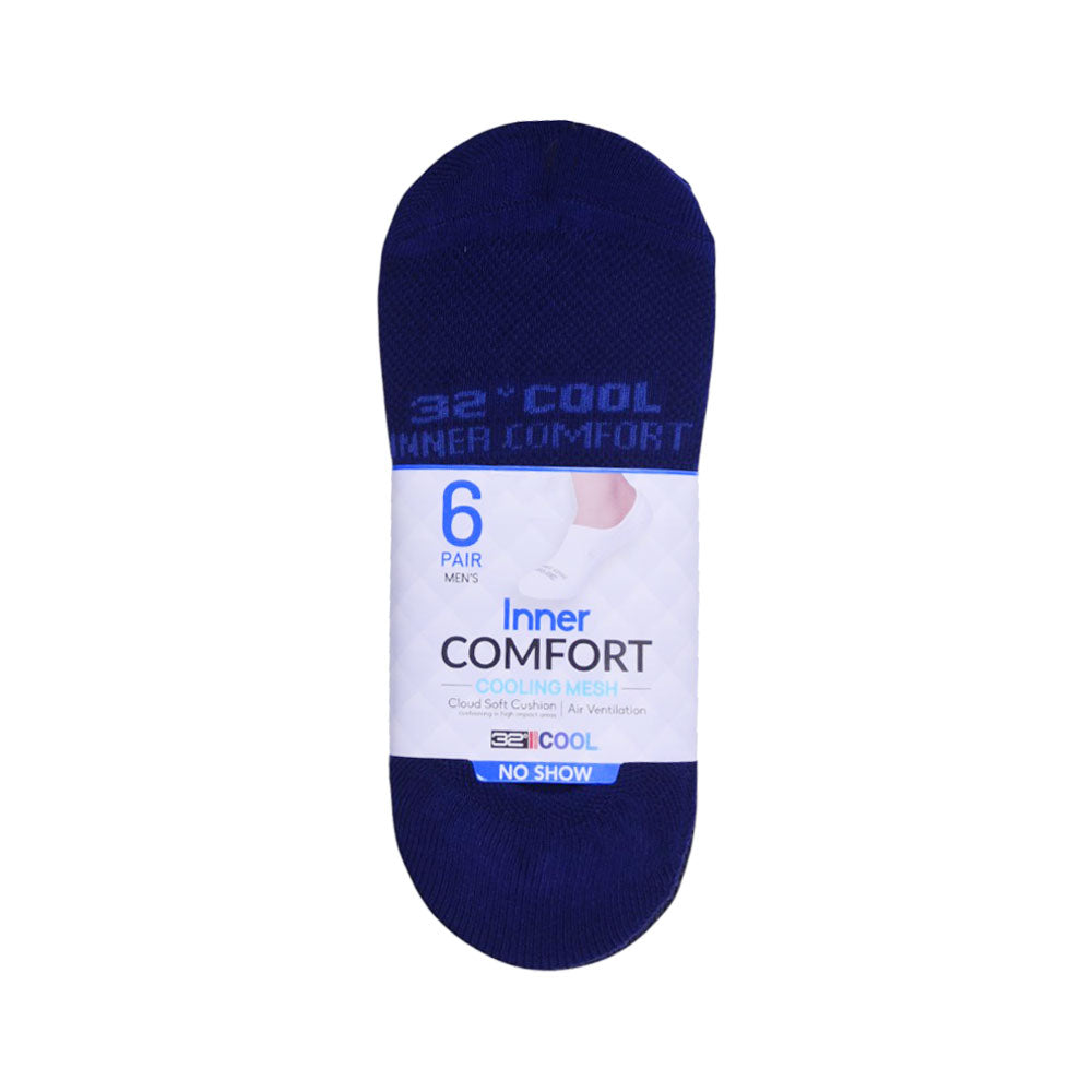 COOL 32 MEN NO SHOW SOCKS P-6 TMBASS26SRT-710 MULTI M (IR)