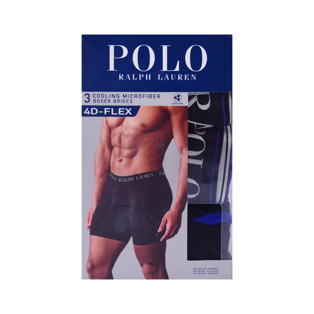 RL MEN MICROFIBER BOXER BRIEF P-3 LBBBP3-8ZG MULTI L (IR)
