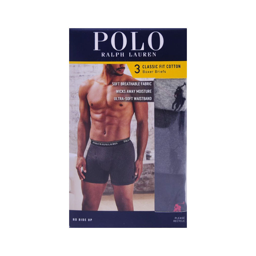 RL MEN COTTON BOXER BRIEF P-3 NCBBP3-90D MULTI L (IR)