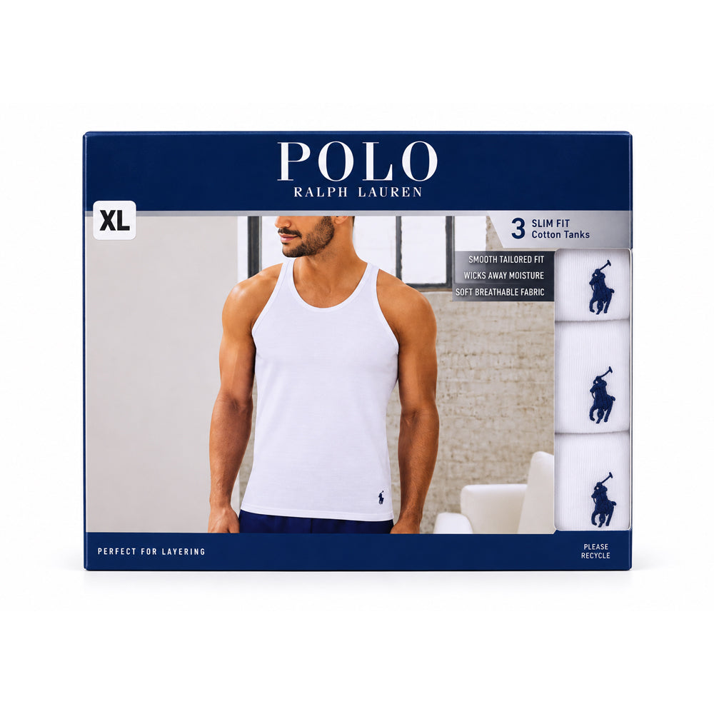 RL MEN SANDO VEST P-3 NSTKP3-WHD WHT XL (IR)
