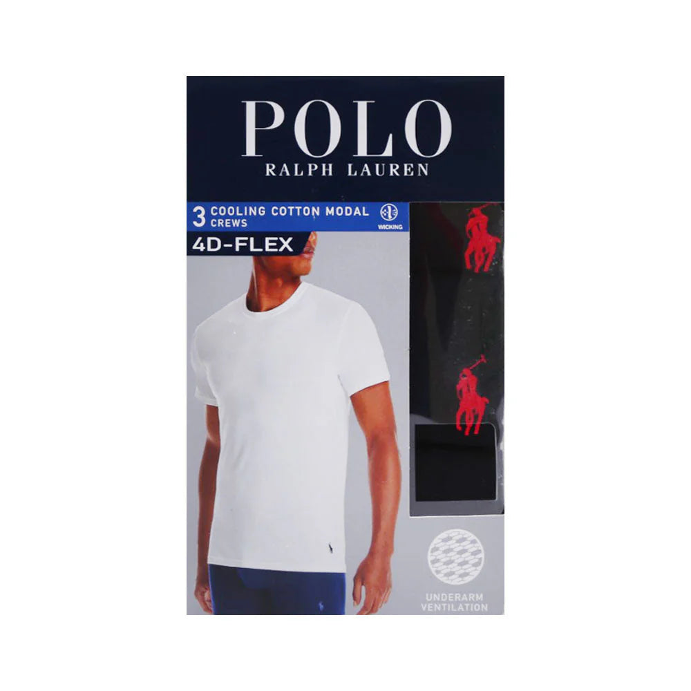 RL MEN S/S R.NECK SHIRT P-3 LFC2P3-PBD BLK (IR)