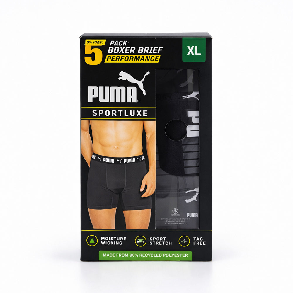 PUMA BOXER BRIEF P-5 1528129 BLK XL (IR)
