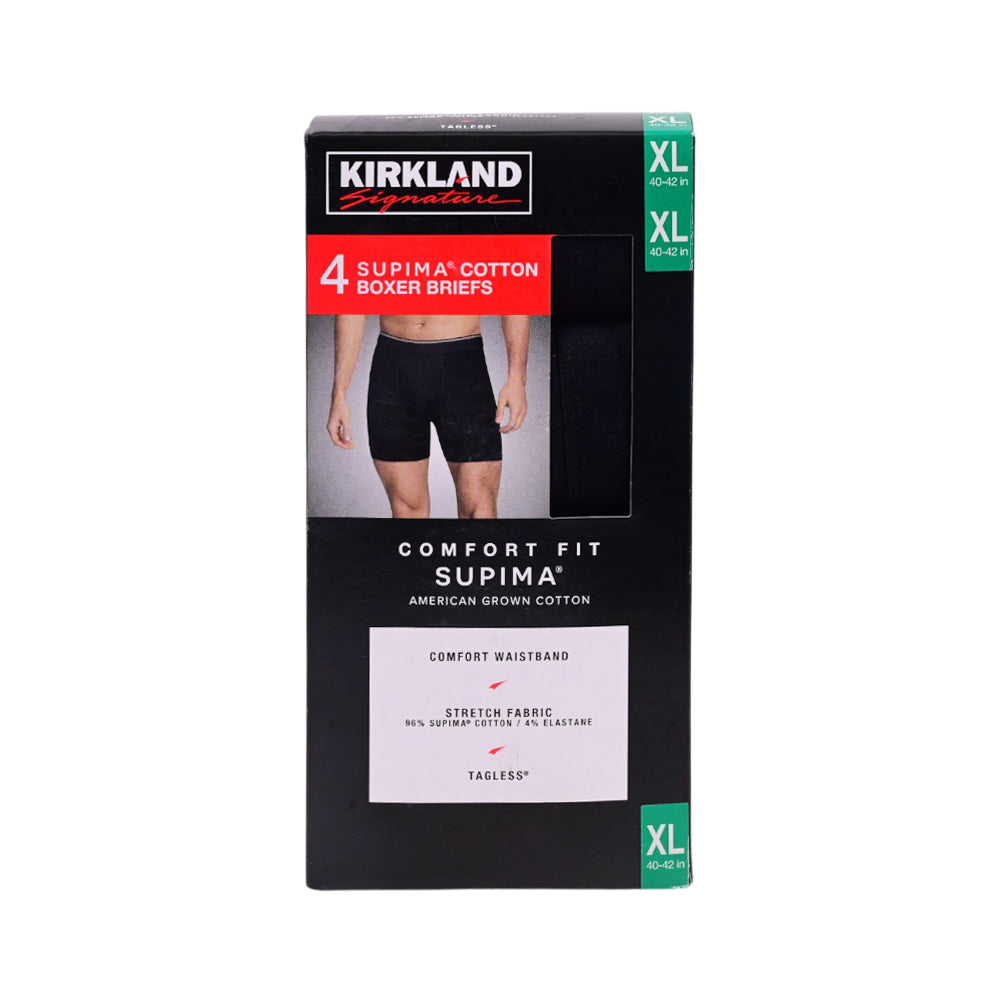 KIRKLAND BOXER BRIEF P-4 770001 BLK XL (IR)