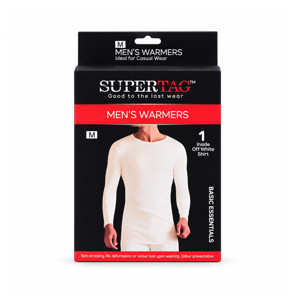 SUPER TAG MEN WARMER SHIRT S/S MED 1P