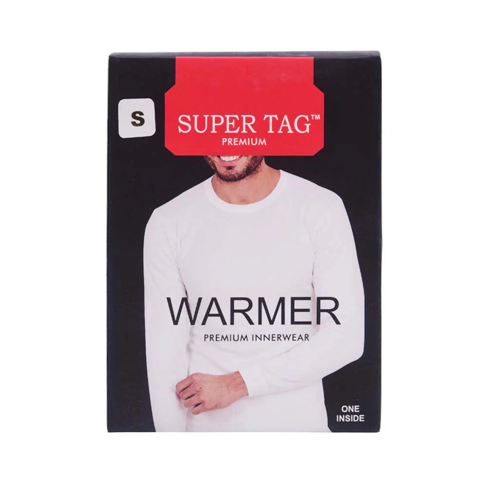 SUPER TAG PREMIUM WARMER SHIRT WHITE 1PC