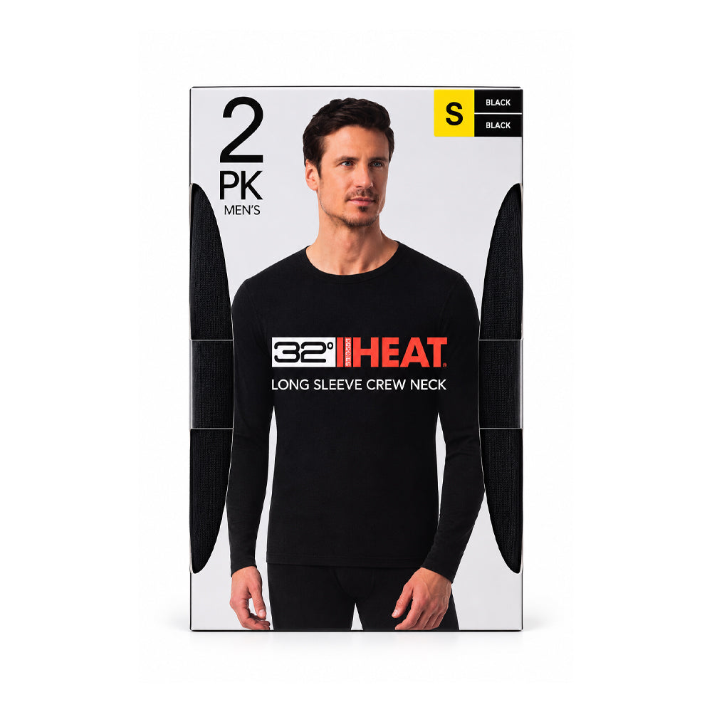 MEN HEAT-32 WARMER SHIRT P-2 BLK S (IR)