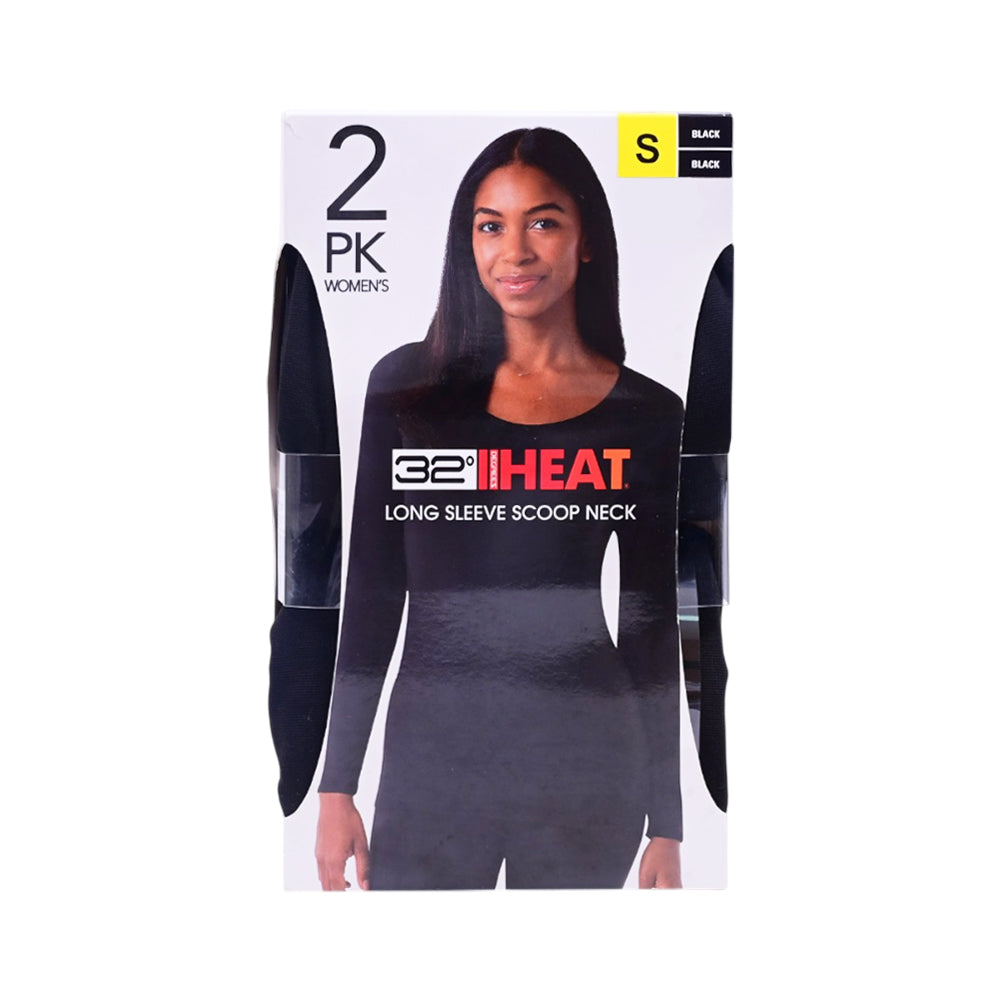 LADIES HEAT-32 WARMER SHIRT P-2 BLK S (IR)