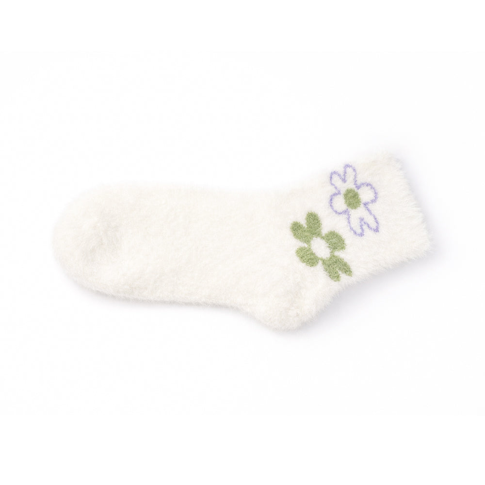 LADIES MINK WOOL LONG SOCKS MIX 1P D4-25