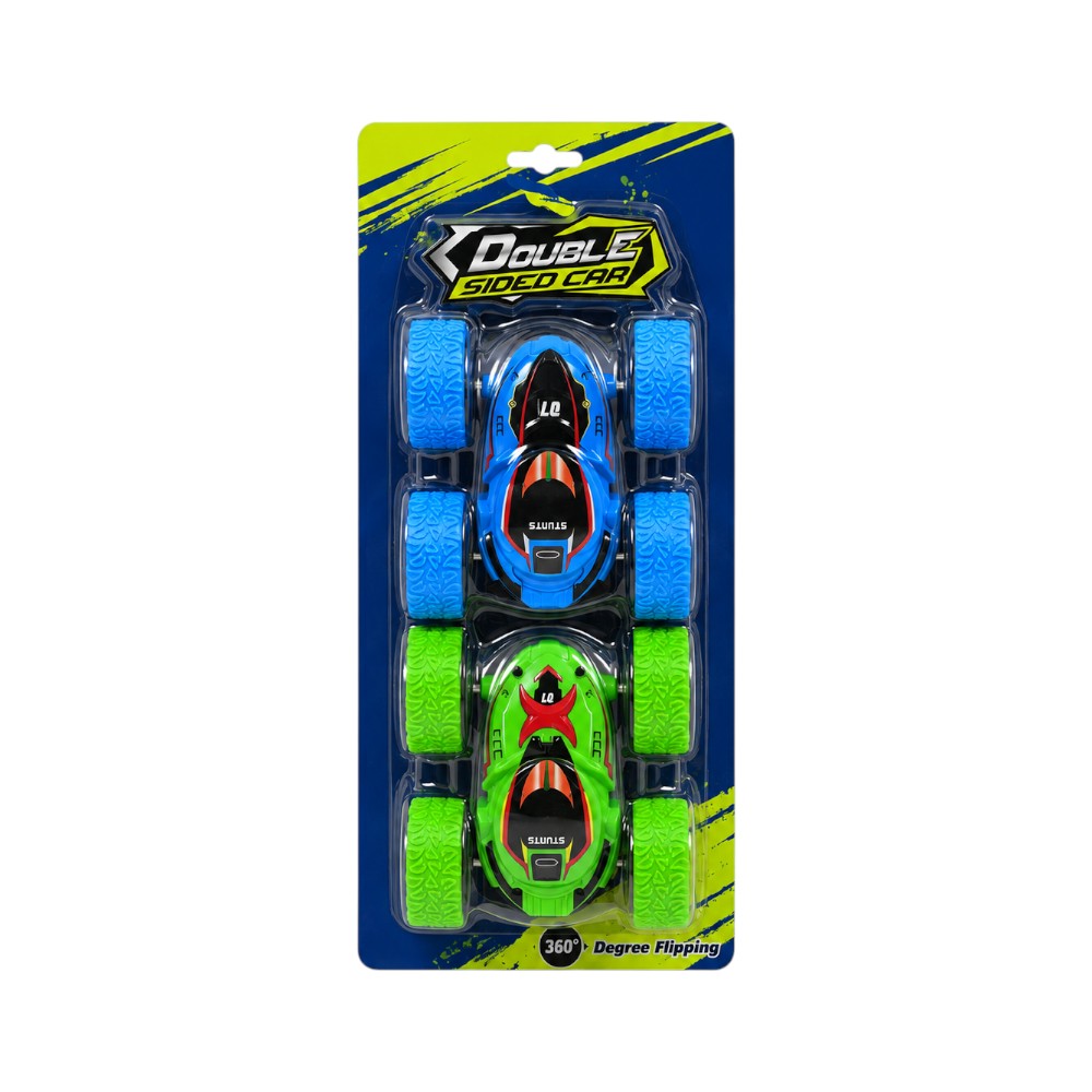 1687-86 DOUBLE SLIDE STUNT CAR 2PCS A.I