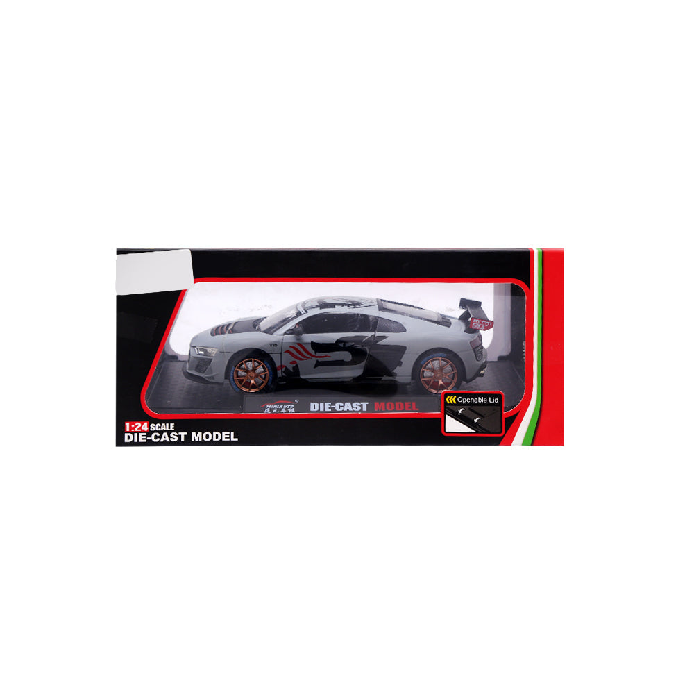 DC24373 MUSICAL 124 METAL AUDI R8 CAR A.I