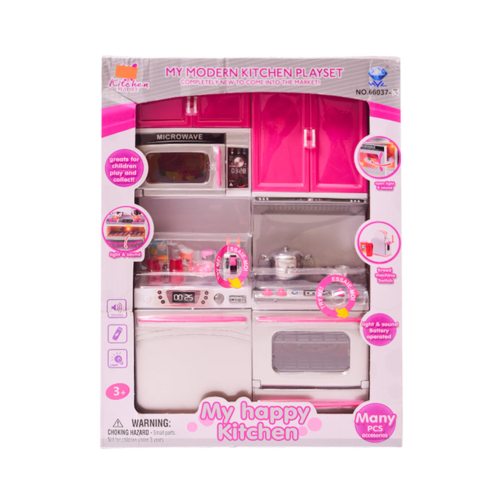 66037-3 KITCHEN SET PINK A.I
